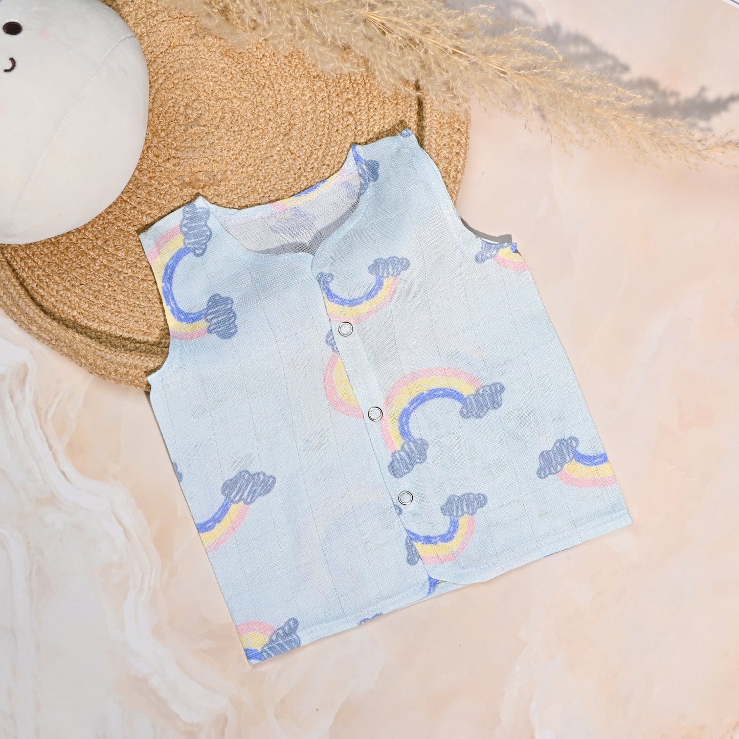 Set of 3 Bamboo Muslin Jhablas