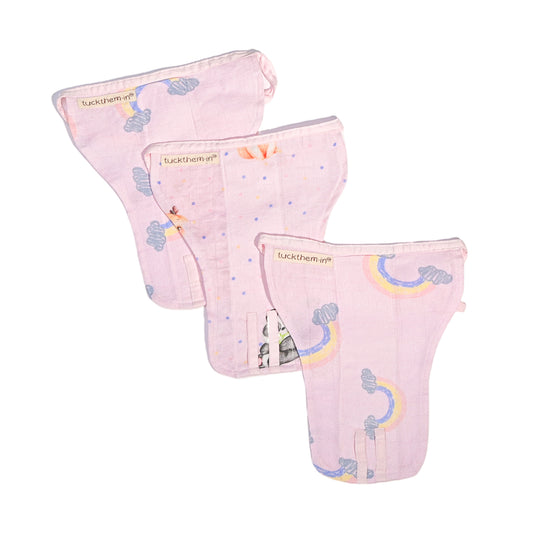 Set of 3 Bamboo Muslin Nappy