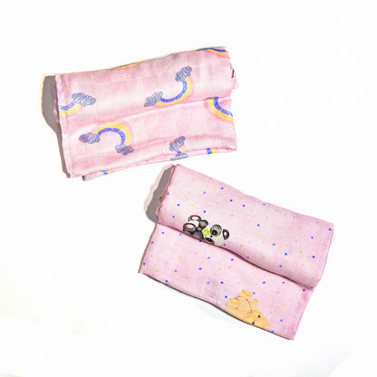 Set of 2 Bamboo Muslin Swaddle