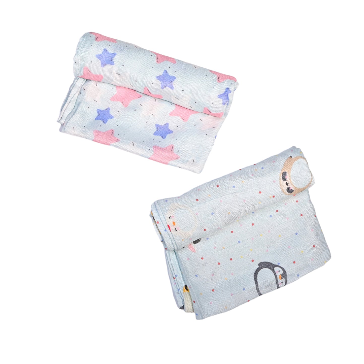 Set of 2 Bamboo Muslin Swaddle