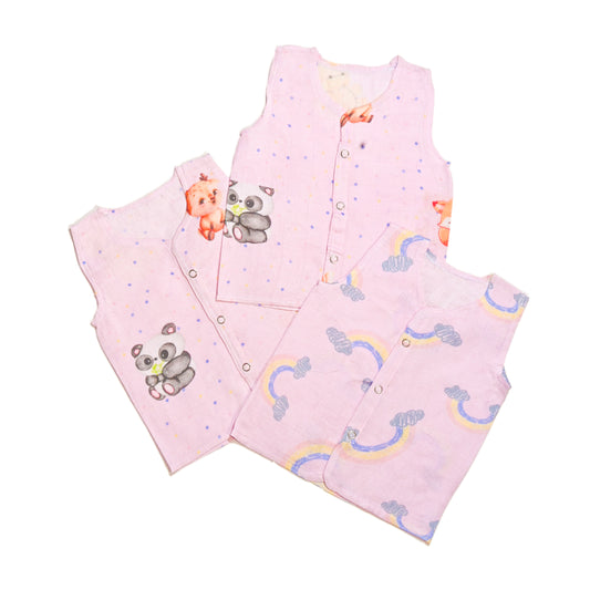 Set of 3 Bamboo Muslin Jhablas