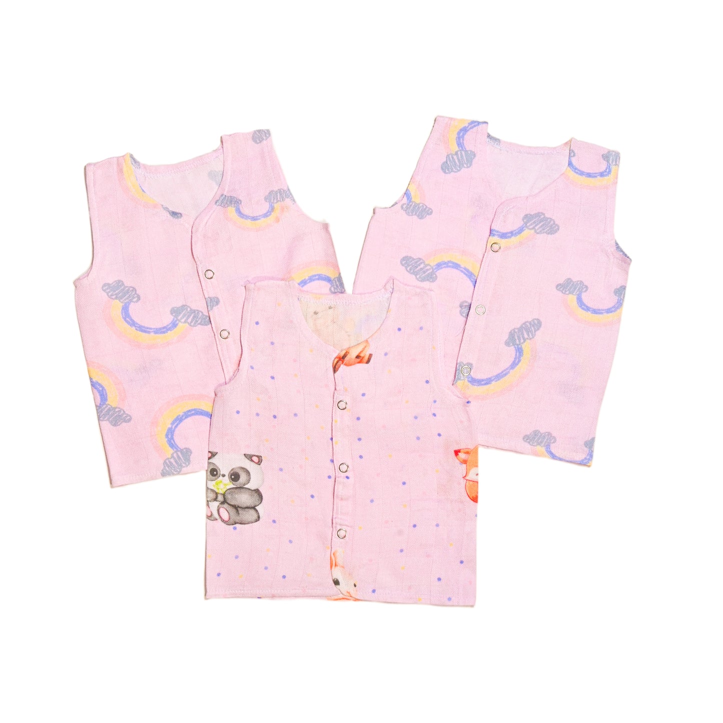 Set of 3 Bamboo Muslin Jhablas