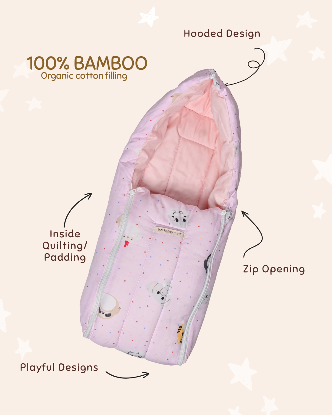 Bunny Friends Bamboo Hooded Wrappers