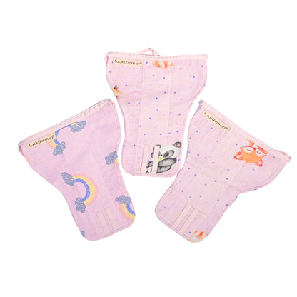 Set of 3 Bamboo Muslin Nappy