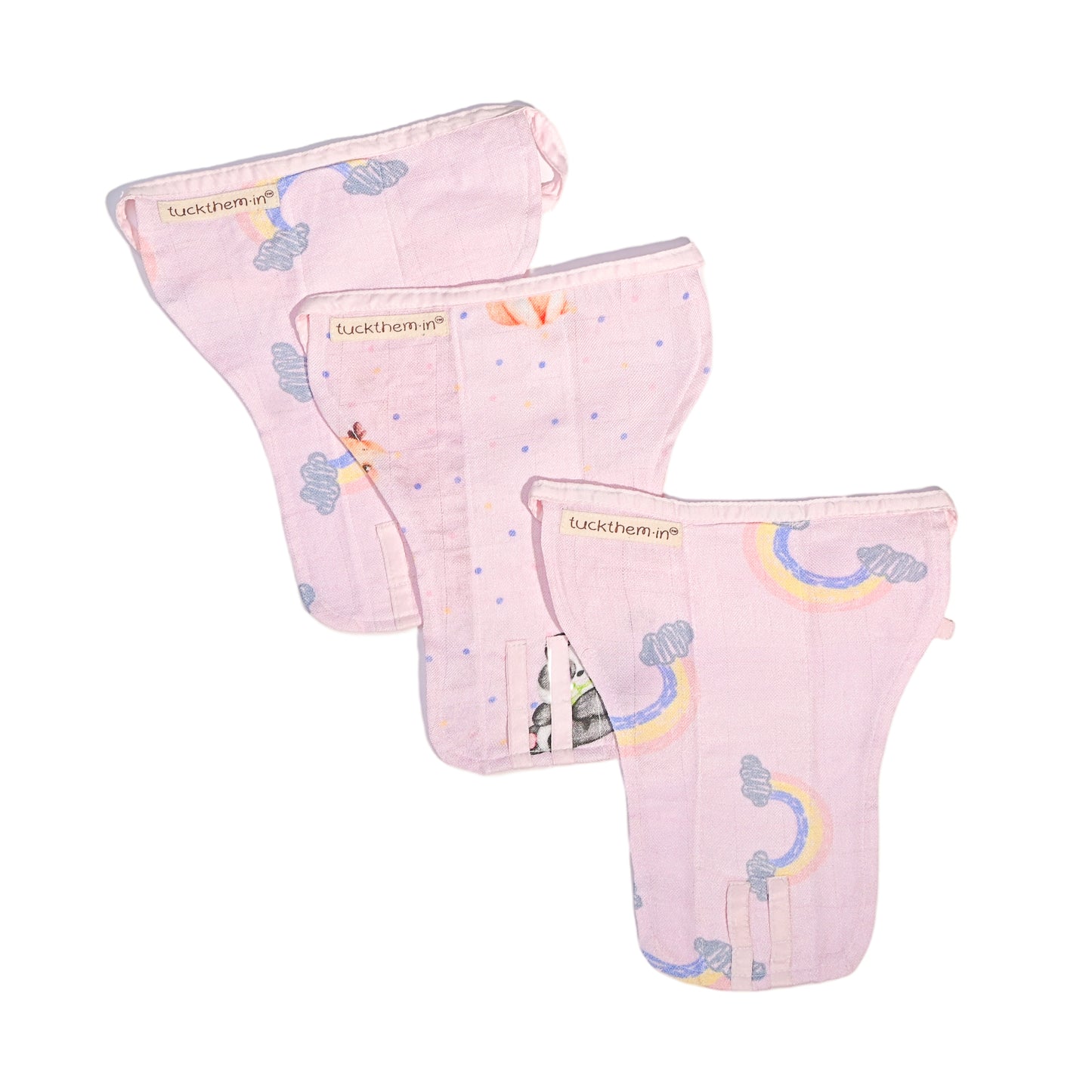 Set of 3 Bamboo Muslin Nappy