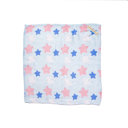 Set of 4 Bamboo Muslin Burp Cloths