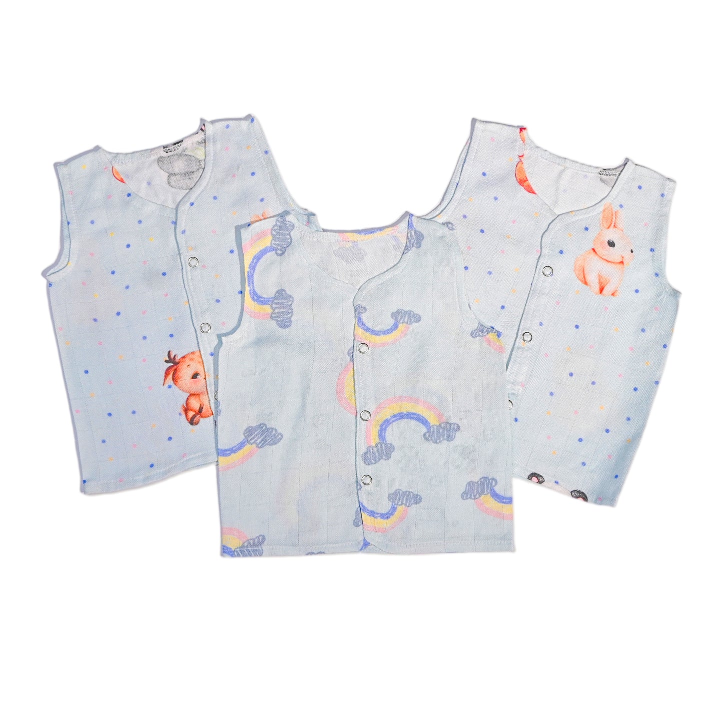 Set of 3 Bamboo Muslin Jhablas