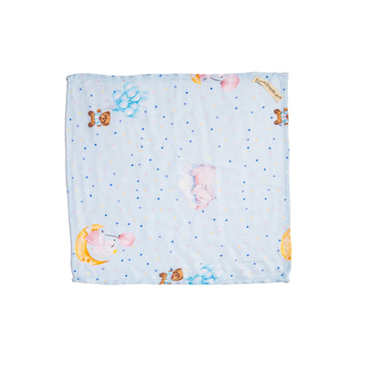 Set of 4 Bamboo Muslin Burp Cloths