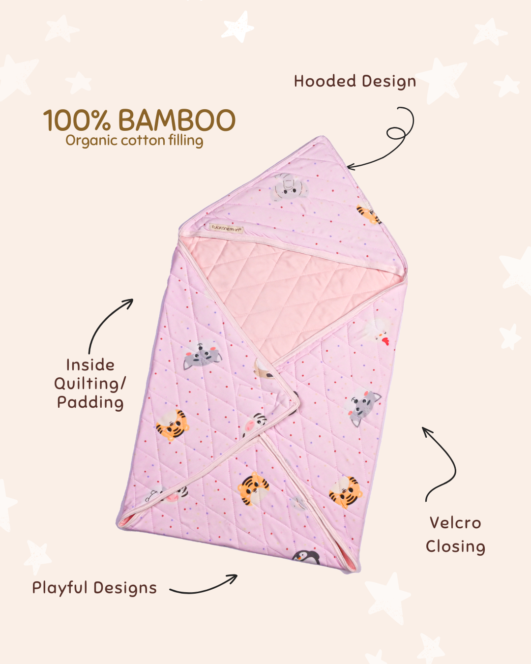 Bunny Friends Bamboo Wrapper