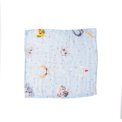 Set of 4 Bamboo Muslin Burp Cloths