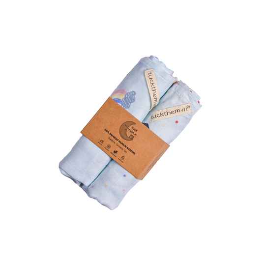 Set of 2 Bamboo Muslin Napkins