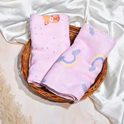 Set of 2 Bamboo Muslin Swaddle
