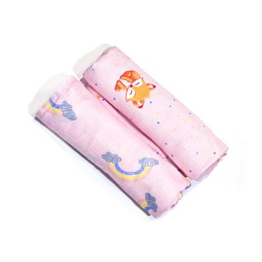 Set of 2 Bamboo Muslin Swaddle